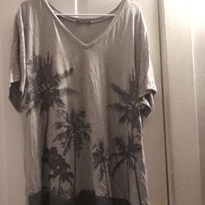 Grey Palm Tree Shirt